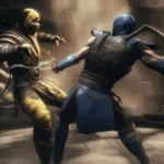 Mortal Kombat X Gameplay Screenshot Showing Scorpion and Sub-Zero