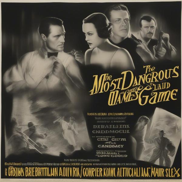 Classic Most Dangerous Game Movie Poster