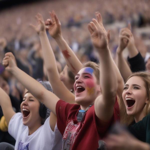 Mountain West Championship Game Fans Celebrating