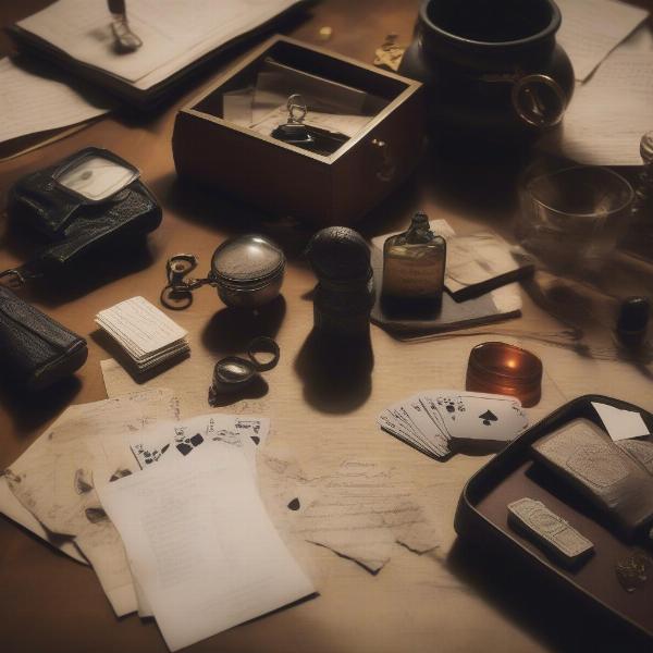 Clues and Investigation in a Murder Mystery Game
