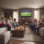Watching the National Championship Game on a Big Screen TV