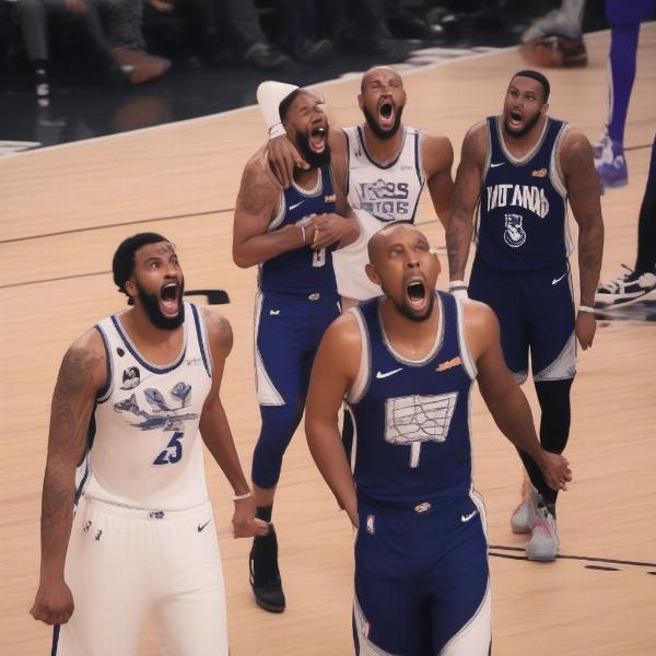 NBA Game Final Buzzer Scene