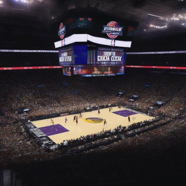 NBA Game Quarter Clock Display