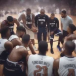 NBA Team Taking a Timeout for Strategic Play