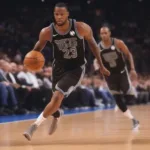 NBA Player in Regular Season Action