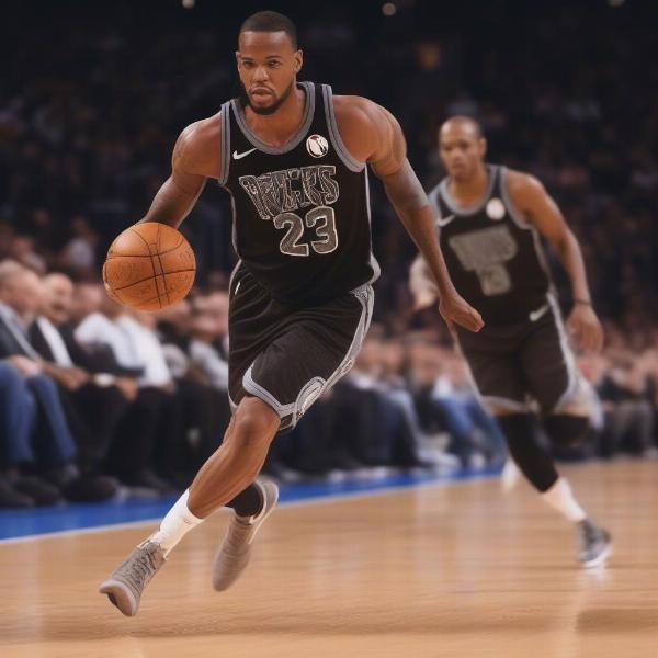 NBA Player in Regular Season Action