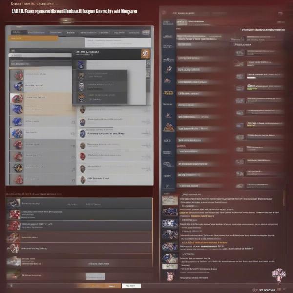 NCAA 24 Dynasty Mode Interface