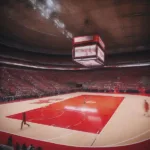 NCAA Basketball Game Clock Showing Time Remaining