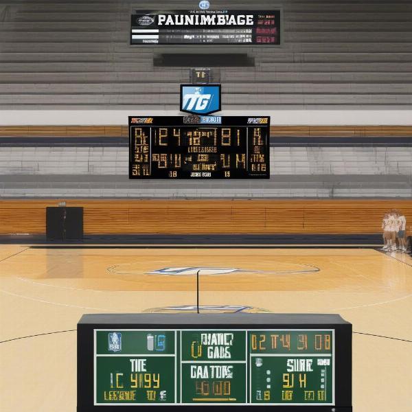 NCAA Women's Basketball Game Time Clock