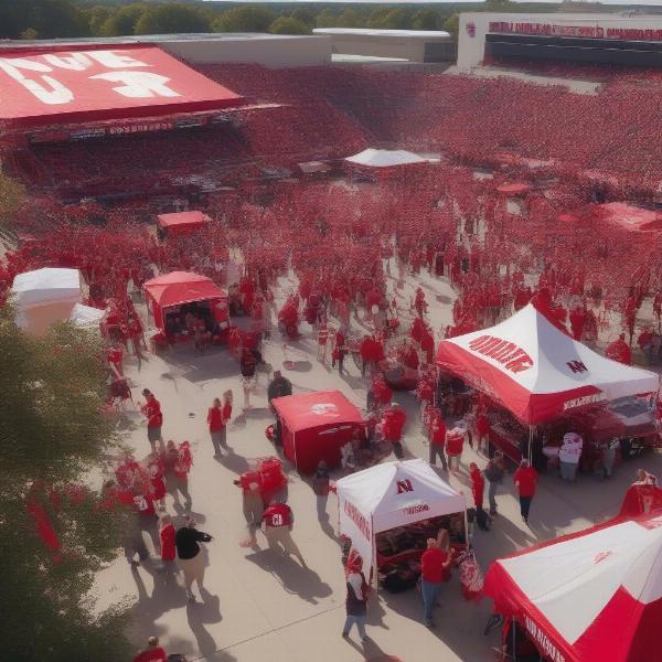 Nebraska Football Fans Tailgating