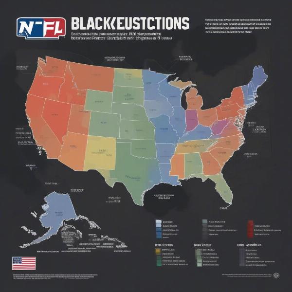 Map of NFL blackout restrictions by region