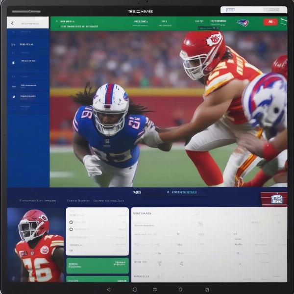 NFL Game Pass International Interface
