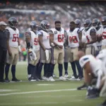 NFL Player Discreetly Relieving Himself on the Sideline