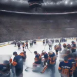 NHL Game Intermission: Ice Resurfacing and Team Discussions