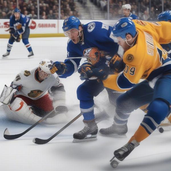 NHL Hockey Game Action Photo