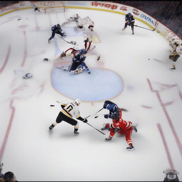 NHL Overtime Action: A Crucial Moment