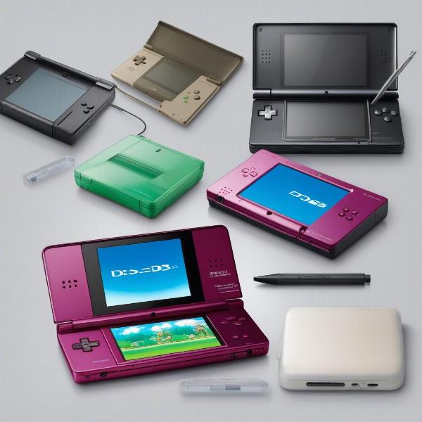 Nintendo DS, DS Lite, DSi, and 3DS consoles.