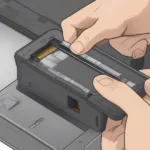 Inserting microSDXC card into Nintendo Switch