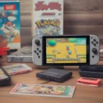 Nintendo Switch with retro Pokémon games