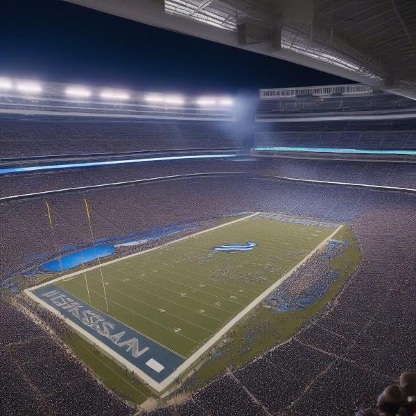 Nissan Stadium filled with fans during the Music City Bowl