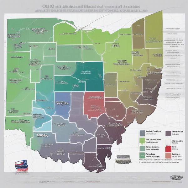 Ohio State Football Radio Broadcast Map Across Ohio and Surrounding States
