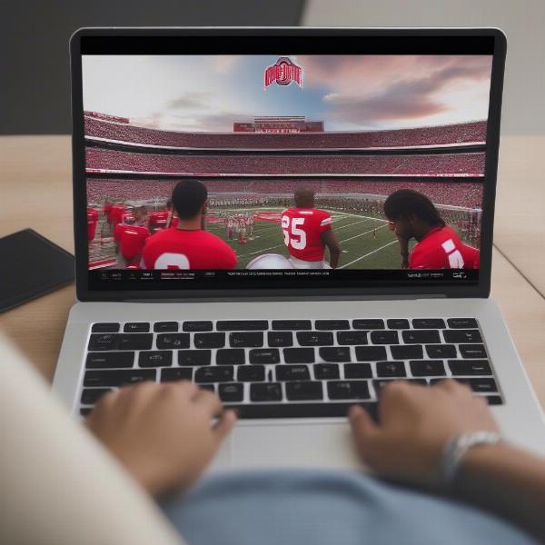 Watching the Ohio State Game on a Laptop