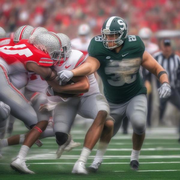 Ohio State vs. Michigan State Football Action