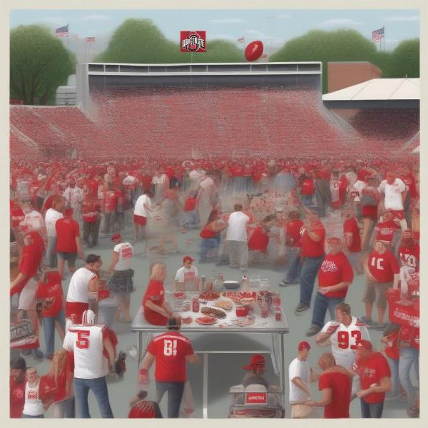 Ohio State Tailgate Party Before the Game