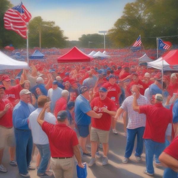 Ole Miss vs. Alabama Tailgate Scene