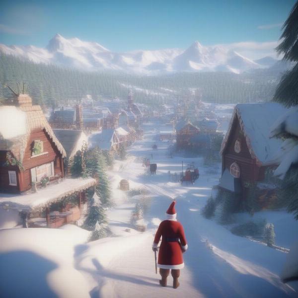 Open World Christmas Game: Exploration