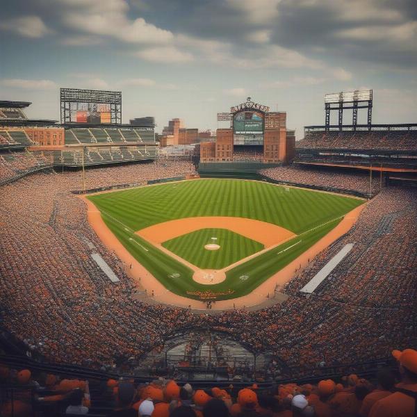 Baltimore Orioles fans at Camden Yards