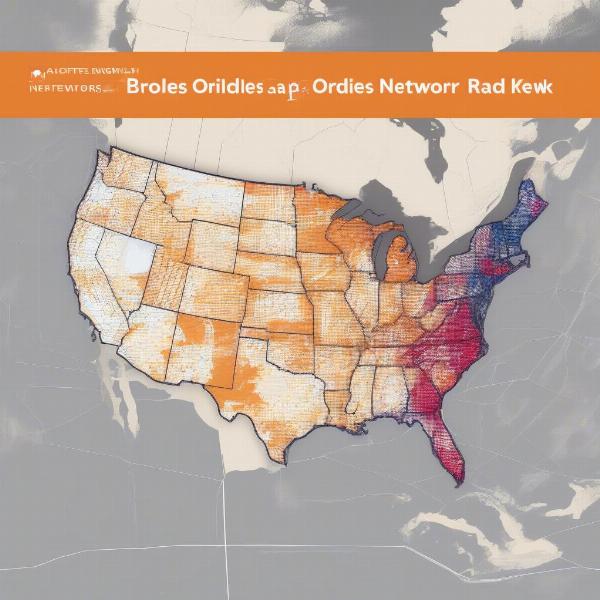 Map of the Orioles Radio Network Coverage Area