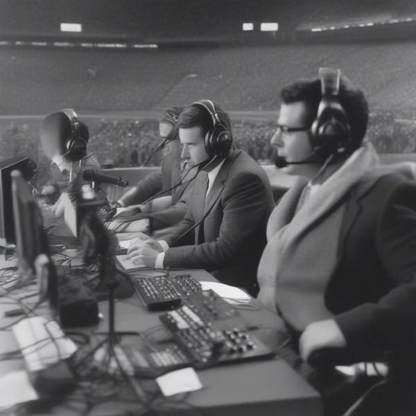 OSU Football Radio Broadcast Team in Action