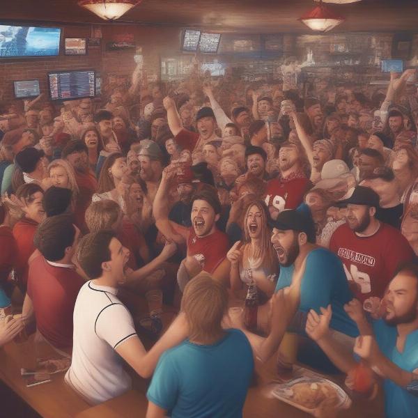 OU Football Watch Party at a Sports Bar