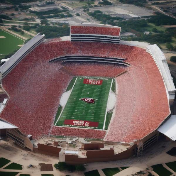 OU Texas Game at the Cotton Bowl: Aerial View