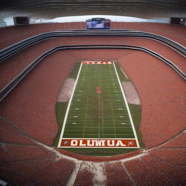 OU Texas Game: Fans in a Divided Stadium