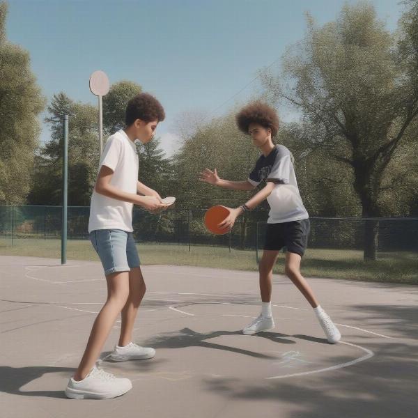 Outdoor Ping Pong Basketball Game