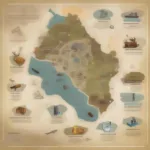 Panem District Map Showing Skills and Interests