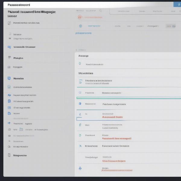 Password Manager Interface Showing Stored Passwords