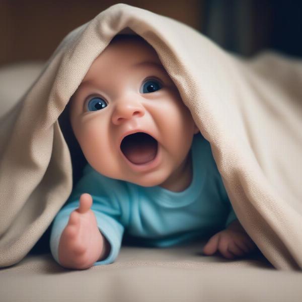 Peekaboo with Toys: Baby's Surprised Expression