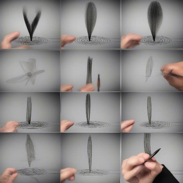 Various Pen Spinning Tricks Demonstrated