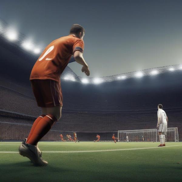 Penalty Shootout Tension in a Soccer Game