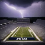 Lightning Delay at Penn State West Virginia Game