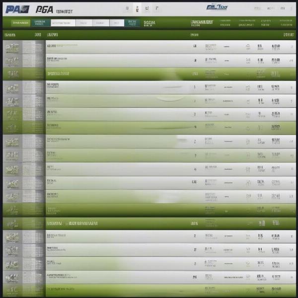 PGA Tour Online Community and Competition