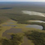Phinda Game Reserve Aerial View Showing Diverse Habitats
