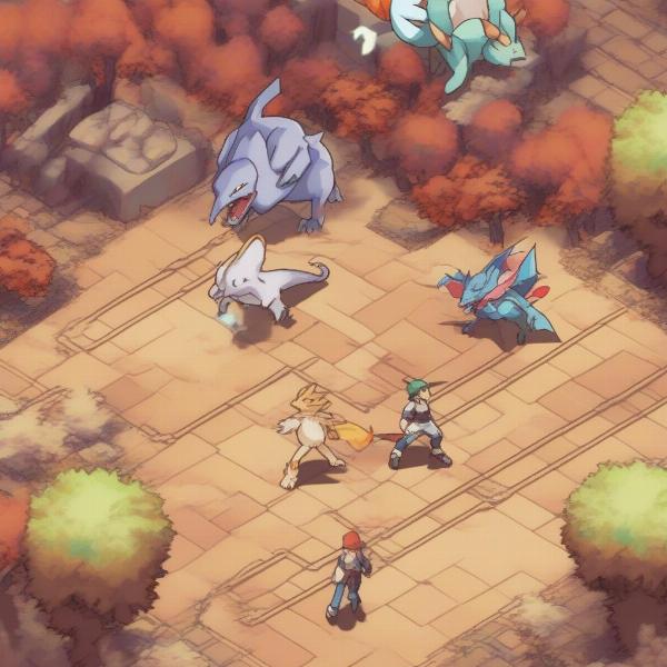 Pokemon Fire Red Omega Intense Battle Scene