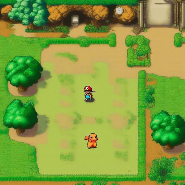 Pokemon Fire Red Gameplay Screenshot on PC