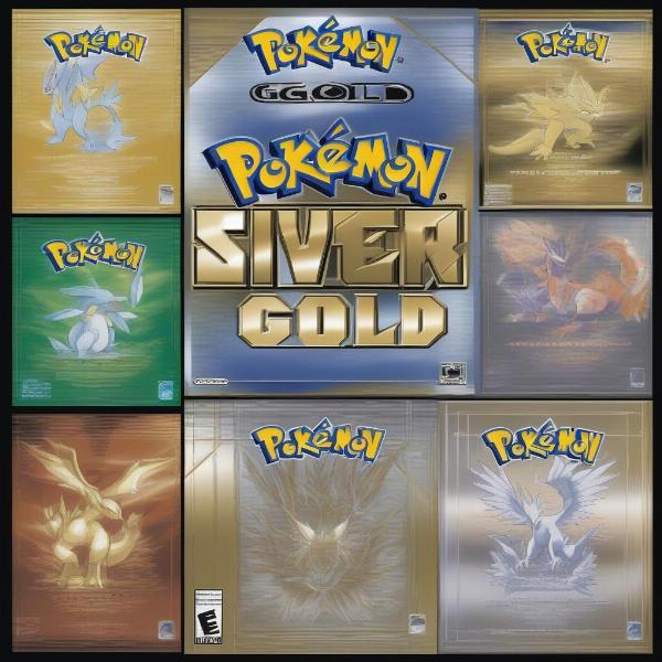 Pokemon Gold, Silver, and Crystal Comparison Title Screen