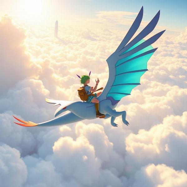 Soaring through the skies on Latios in the Delta Episode.