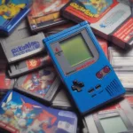 Old Pokemon Red and Blue Game Boy Cartridges